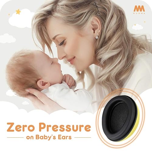 Mumba Baby Ear Protection Noise Cancelling Headphones for Babies and Toddlers Baby Earmuffs - Ages 3-24+ Months - Jamouz