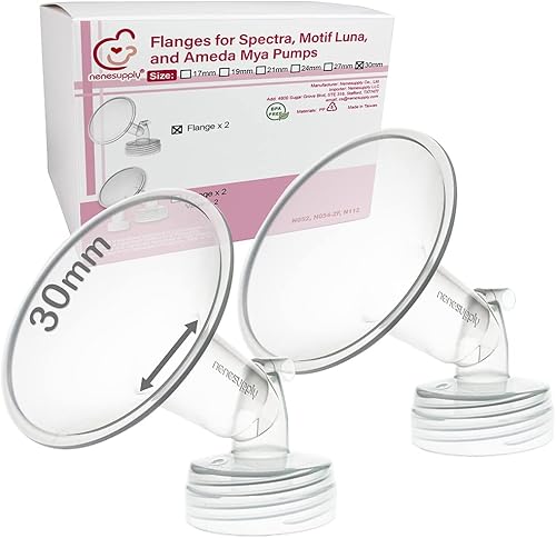 Nenesupply 2pc 17mm Flanges Compatible with Spectra S1 Spectra S2 Synergy Gold Breastpumps Replacement to Spectra Pump Parts and Spectra Flange Replace Spectra S2 Parts and Spectra 17mm - Jamouz