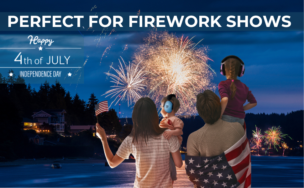 July 4th Fireworks Earmuffs