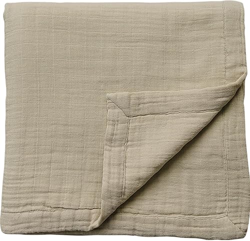 Mebie Baby Muslin Quilt, Magnolia, 100% Cotton Baby Blanket for Girls & Boys, Newborns to Toddler, Soft Swaddle Blanket, 47'x47' - Jamouz