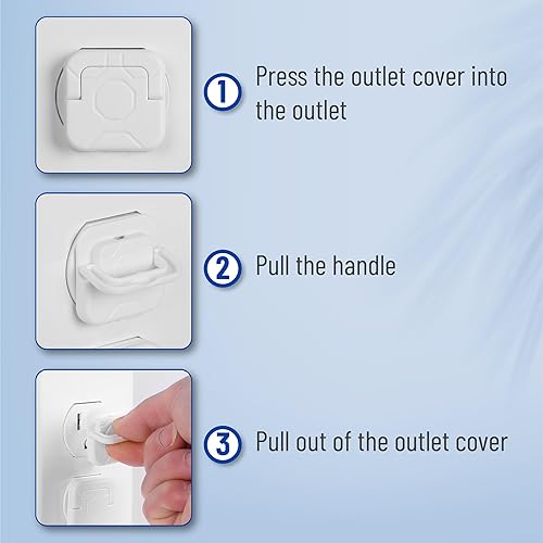 Bates- Outlet Covers Baby Proofing, 10 Pack, 3 Prongs, Plug Covers Baby Proofing, Baby Proof Outlet Covers, Child Proof Outlet Cover, Outlet Plug Covers, Baby Outlet Cover, Childproof Outlet Cover - Jamouz