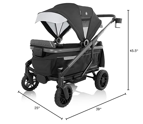 Evenflo Shyft Rideshare All-Terrain Performance Stroller Wagon (Electric Blue) - Jamouz