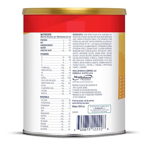 Enfamil Nutramigen Hypoallergenic Baby Formula with Iron, Lactose Free, Colic Relief from Cow's Milk Allergy Starts in 24 Hours, Brain Building DHA, Probiotic LGG for Immune Support, 27.8 Oz Can - Jamouz