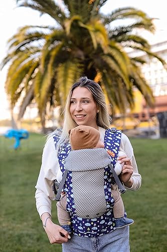 Beco Baby Carrier Gemini Newborn to Toddler-Front, Back and Hip Seat Carrier,Baby Carrier Backpack & Baby Front Carrier with Adjustable Seat,Ergonomic Baby Holder 7-35lbs (Grey) - Jamouz