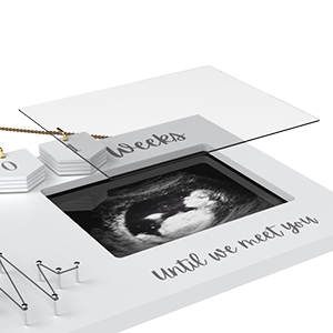 Love at First Heartbeat Sonogram Frame Countdown