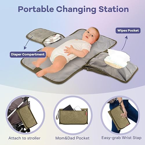 RUVALINO Diaper Bag Backpack, Multifunction Travel Pack Maternity Baby Changing Bags, Large Capacity, Waterproof, Black - Jamouz