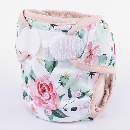 Baby Cloth Diaper Cover Nappy Hook and Loop Double Gusset 6.6lbs to 33lbs (Rabbits Wolves) - Jamouz