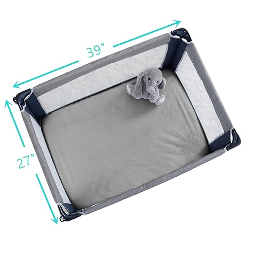 American Baby Company Heavenly Soft Chenille Fitted Pack N Play Playard Sheet 27' x 39', Warm and Cozy Chenille Pack and Play Sheet, Gray, for Boys and Girls, Fits Most Mini Crib Mattresses - Jamouz