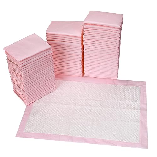 Disposable Changing Pad Liners Pack of 100 Baby Incontinence Changing Pads Diaper UnderPads Ultra Soft Super Absorbent Waterproof Mat 13 x18 in - Jamouz