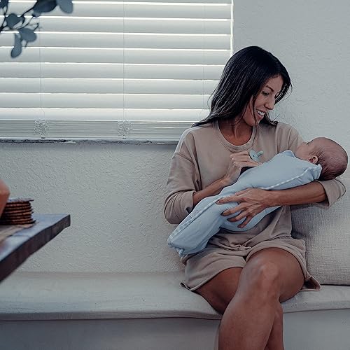 Comfy Cubs Swaddle Blanket Baby Girl Boy Easy Zipper Wrap 2 Pack Newborn Infant Sleep Sack (Small 0-3 Months, Blush, Mauve) - Jamouz