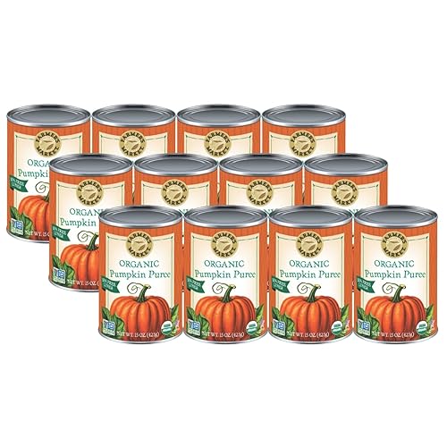 Farmer's Market Organic Pumpkin Puree, 15 Ounce (Pack of 12) - Jamouz