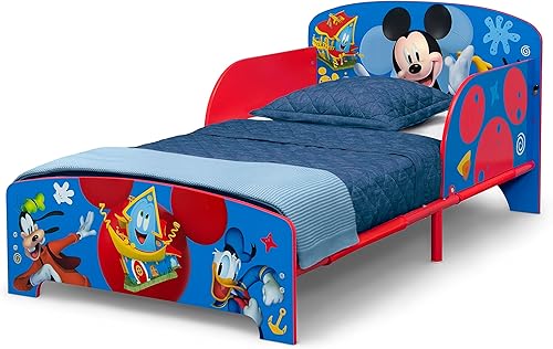 Delta Children - Nick Jr. PAW Patrol Wood and Metal Toddler Bed, Blue - Jamouz
