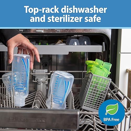 Dr. Brown's Natural Flow® Anti-Colic Options+™ Narrow Bottle to Sippy Gift Set with Soft Silicone Sippy Spout, Removable Silicone Handles, Travel Cap and Bottle Brush - Jamouz