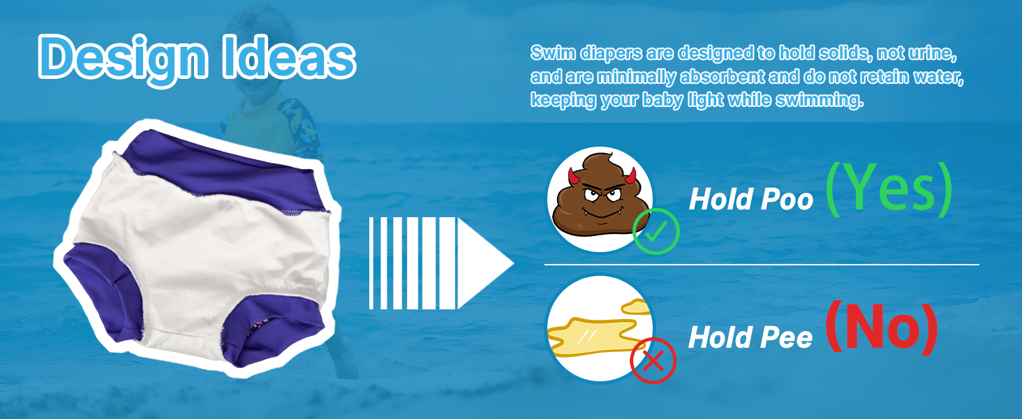 infant adjustable little waterproof underwear baby cloth diapers for toddlers Swim Lesson 2T-5T