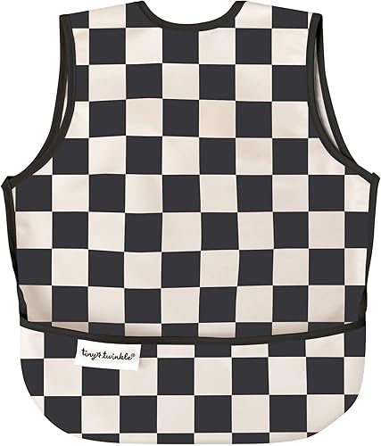 Tiny Twinkle Mess Proof Baby Bib - Waterproof Toddler and Baby Apron Bib - Machine Washable - PFAS and BPA Free - Jamouz