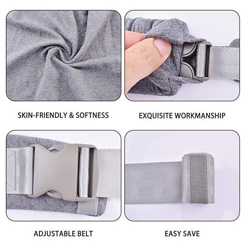 Baby Wraps Carrier Newborn to Toddler, Kangaroo Baby Easy Wearing Wrap, Adjustable Soft Baby Holder Front Chest Sling Carriers Perfect Baby Infant Essentials Gifts (Striped Grey, Cotton) - Jamouz