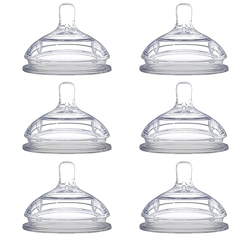 Comotomo Replacement Nipples, Medium Flow - 2 Count, 3 Packs - Jamouz