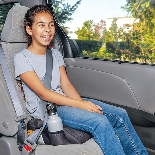 Diono Solana, No Latch, Pack of 2 Backless Booster Car Seats, Lightweight, Machine Washable Covers, Cup Holders, Black - Jamouz