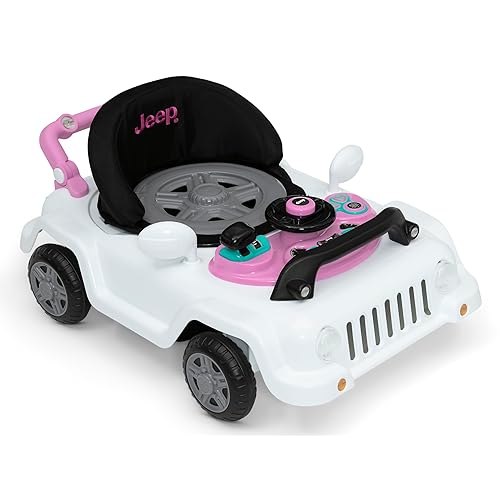 Jeep Classic Wrangler 3-in-1 Grow with Me Walker by Delta Children, Red - Jamouz