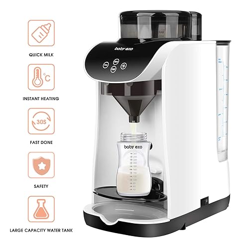 Formula Milk Dispenser, Automatic Electric Formula Mixer Warmer, Milking Machine for Baby - Easily Make Bottle with Automatic Powder Blending - Jamouz