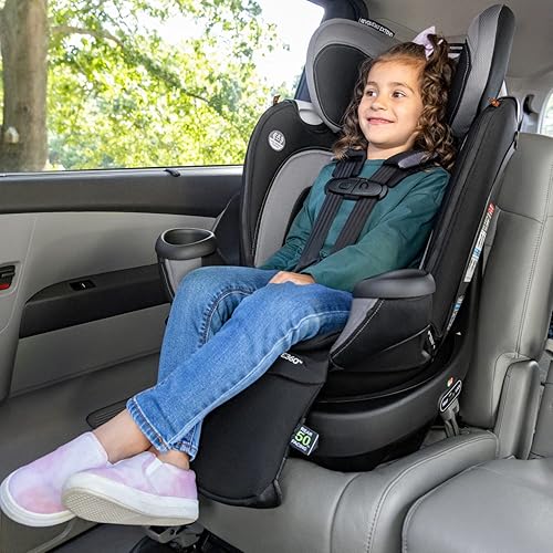 Evenflo Convertible Car Seat w/ 360 Degree Rotation & 3 Modes, Revolve360, Revere Gray - Jamouz