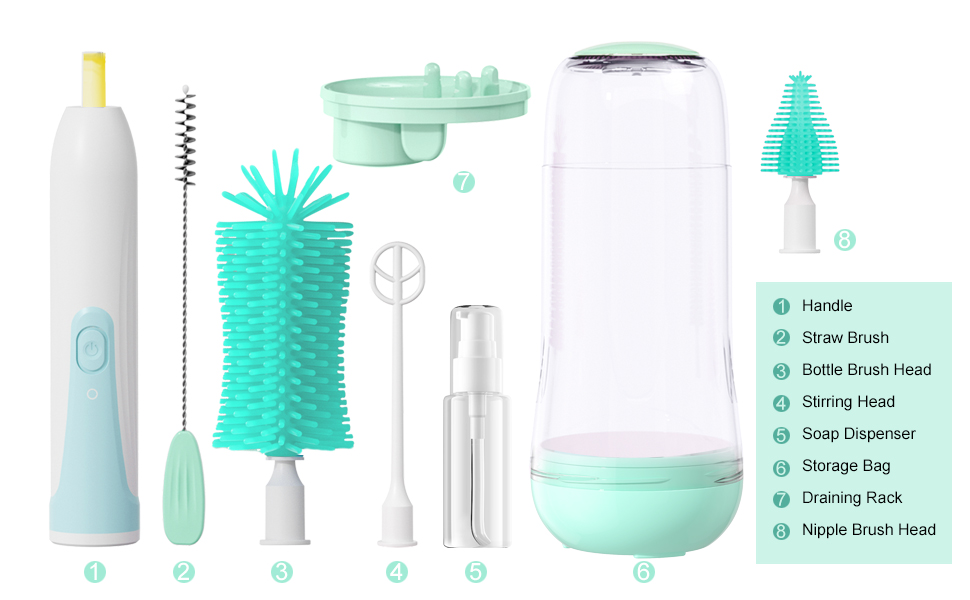 travel bottle cleaner kit baby bottle cleaning baby bottle brush cleaner