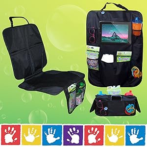 automotive baby car seat protector kick mat stroller organizer