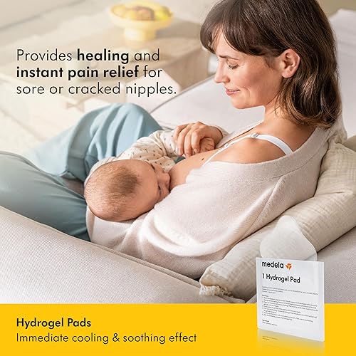 Medela Hydrogel Pads | Pain Relief for Sore or Cracked Nipples | Breastfeeding Essentials - Jamouz