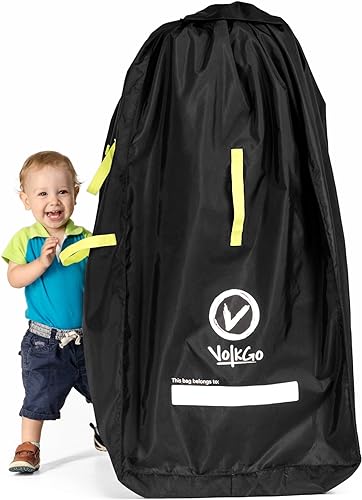 V VOLKGO Large Stroller Bag for Airplane, Double Stroller Cover for Air Travel, Single Jogger & Carrier - Fits Most Sizes, Gate Check Bag, Heavy Duty Durable Water Resistant, waterproof Travel Cover. - Jamouz
