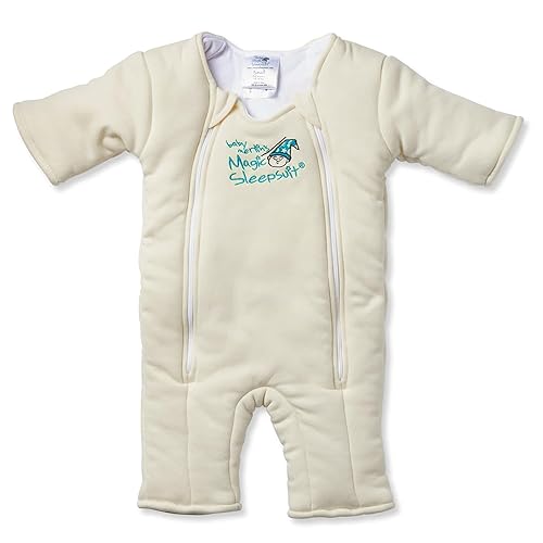 Magic Sleepsuit Baby Merlin's 100% Cotton Baby Transition Swaddle - Baby Sleep Suit - Lavender colour -for 3-6 Months baby - Jamouz
