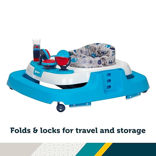 Safety 1st Ready, Set, Walk Dx Developmental Baby Walker with Wheels, Baby Toys, Nantucket - Jamouz