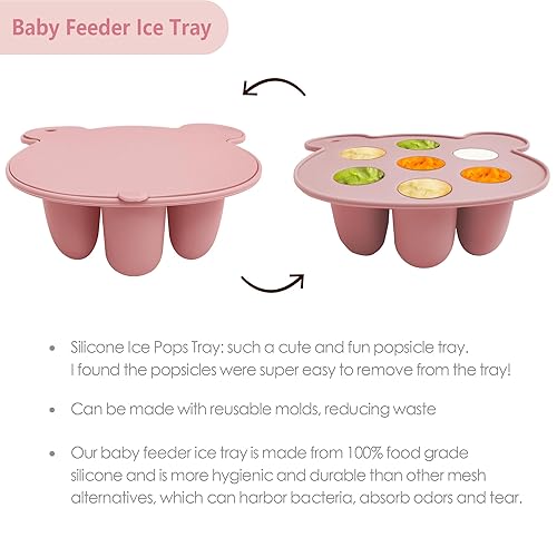Baby Food Freezer Tray and Teething Popsicle Molds – The Perfect Solution for Your Little One's Teething and Feeding Needs - Jamouz