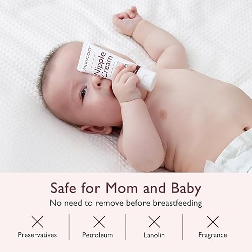 Momcozy Nipple Cream Safe for Breastfeeding, 100% Natural, Lanolin-Free Nipple Balm, Soothing Cream, Breastfeeding Essentials for Nursing & Pumping Moms, 1.41 oz - Jamouz