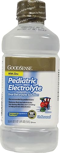 GoodSense Electrolyte Solution, Pediatric Oral Electrolyte Quickly Replenishes Fluids, Zinc, and Electrolytes Lost During Diarrhea and Vomiting, 1 Liter, Unflavored - Jamouz