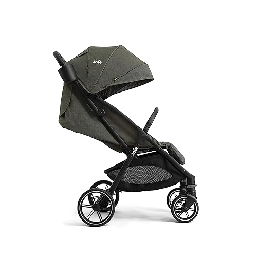 Joie Nutmeg Compact Travel Stroller – Lightweight, with One-Hand Fold, Multi-Position Recline – Newborn to Toddler Travel-Friendly Design (Shale) - Jamouz