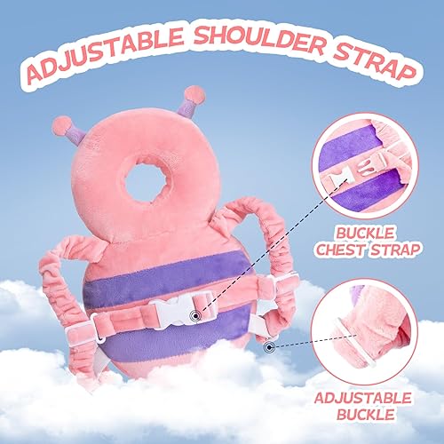 Baby Head Protector Backpack: Alarm Function,Adjustable and Ultra-Light(Bee) - Jamouz