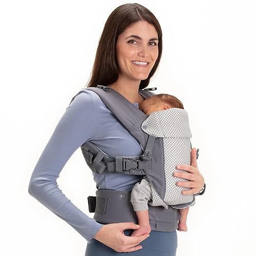 Beco Baby Carrier Gemini Newborn to Toddler-Front, Back and Hip Seat Carrier,Baby Carrier Backpack & Baby Front Carrier with Adjustable Seat,Ergonomic Baby Holder 7-35lbs (Grey) - Jamouz