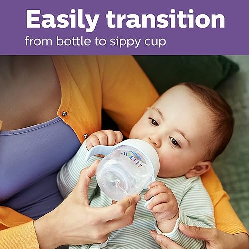 Philips Avent Natural Trainer Cup with Extra Fast Flow Natural Response Nipple (Flow 5) and Soft Spout, 5oz, SCF263/01 - Jamouz