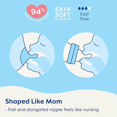 MAM Easy Active Baby Bottle 11oz, Easy Switch Between Breast and Bottle, Easy to Clean, 4+ Months, Girl - Jamouz