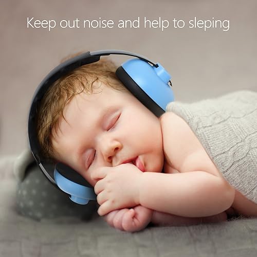 Baby Ear Protection Noise Cancelling Headphones for Babies for 3 Months to 3 Years (Blue) - Jamouz