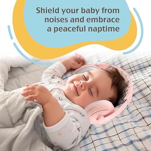 'CuddleEars' 2 in 1 Baby Ear Muff - Noise Canceling Infant Toddler Headphone Hearing Protection Earmuff for Plane - Jamouz