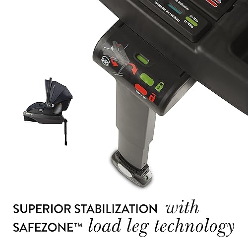 Evenflo Gold SecureMax Infant Car Seat Base, Includes SafeZone Load Leg, Stabilizes Car Seat and Reduces Crash Forces by 50%, Lightweight and Sturdy, Fits Evenflo Gold SecureMax Infant Car Seat - Jamouz
