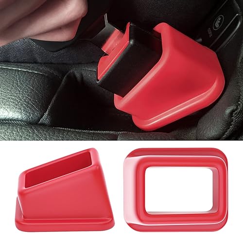 G Ganen 2-Pack Buckle Holder Compatible with Baby Seat - Keep Buckle in Upright Position and Makes Buckling Easier (Red, Regular) - Jamouz