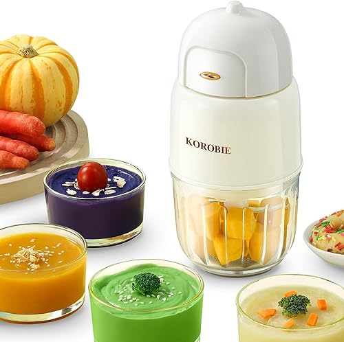 Baby Food Maker - Baby Food Blender Baby Food Processor for Baby Food, Fruit, Vegatable, Meat, Baby Food Puree Maker Make Fresh and Nutritious Meals for Your Little One (White) - Jamouz
