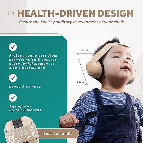 Schallwerk ® Mini+ Baby Ear Muffs – Noise Protection for Babies, Infants, Toddlers – CE & ANSI Certified Headphones - Jamouz