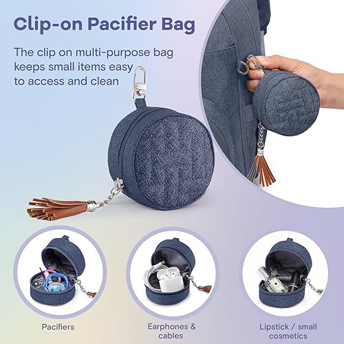 RUVALINO Diaper Bag Backpack, Multifunction Travel Pack Maternity Baby Changing Bags, Large Capacity, Waterproof, Black - Jamouz