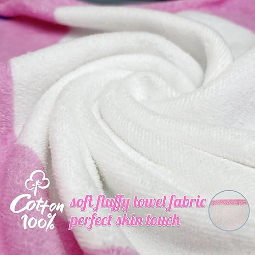 Soft Cotton Baby Bath Towel Beach Towel Bathrobe for Kids 0-8 years - Jamouz