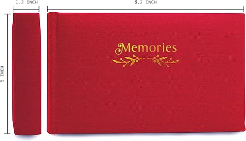 Holoary Small 4x6 Photo Album, Linen Hard Cover, Holds 50 Photos, Black Page Traditional Book Bound, Mini Brag Book Baby Album, Ideal For Wedding, Family Pictures, Gifts, Anniversary (Sky blue) - Jamouz