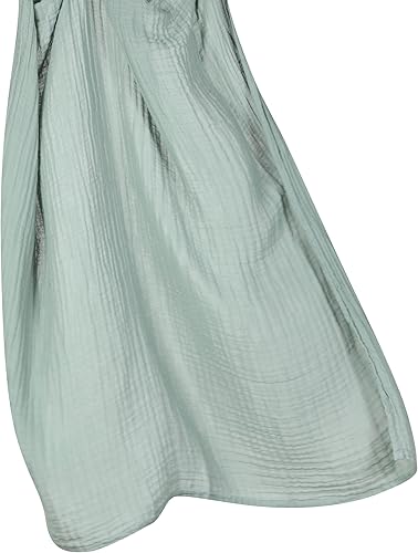 Baby Muslin Swaddle Blankets for Boys and Girls,4-Pack Breathable and Skin-Friendly,Wrap Soft Silky Cotton Muslin Swaddle Blankets/Atrovirens/Green/Apricot White/Grey… - Jamouz