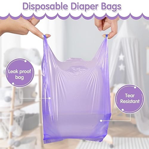 1600 Count Baby Disposable Diaper Bags Scented Diaper Sacks with Tie Handle Disposal Trash Sacks Baby Poop Waste Bag Refill(Green) - Jamouz